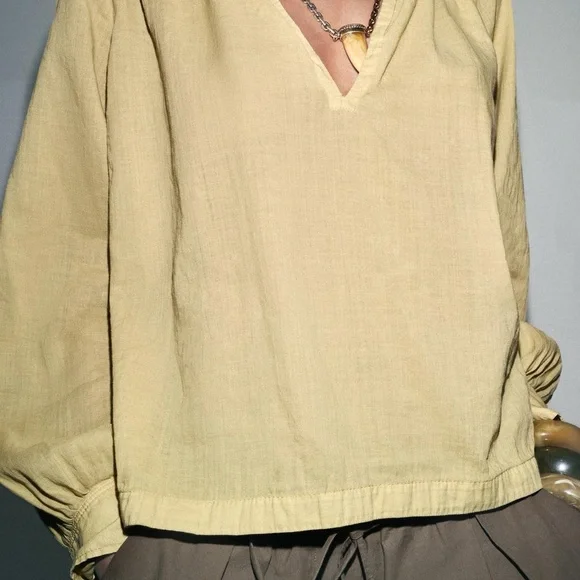 Ramie shirt ZW collection - Picture 7 of 9